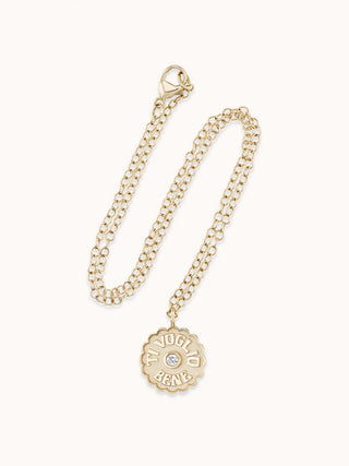 Mini Raised Gold TVB Necklace