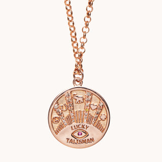 Talisman Coin Necklace, Necklaces - Marlo Laz