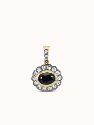 Alexandra Charm Necklace Black Diamond