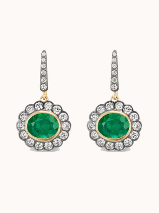 Alexandra Earrings Emerald
