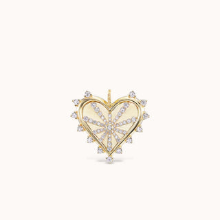 Mini Spiked Heart Pavé Necklace - Marlo Laz