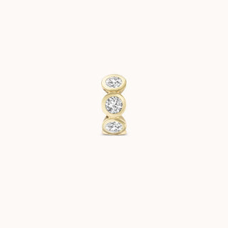 Ear cuff white diamond