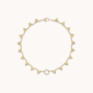 Southwestern heart open chain necklace