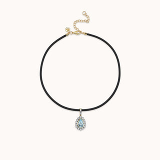 Small Pear Charm on Rubber Cord