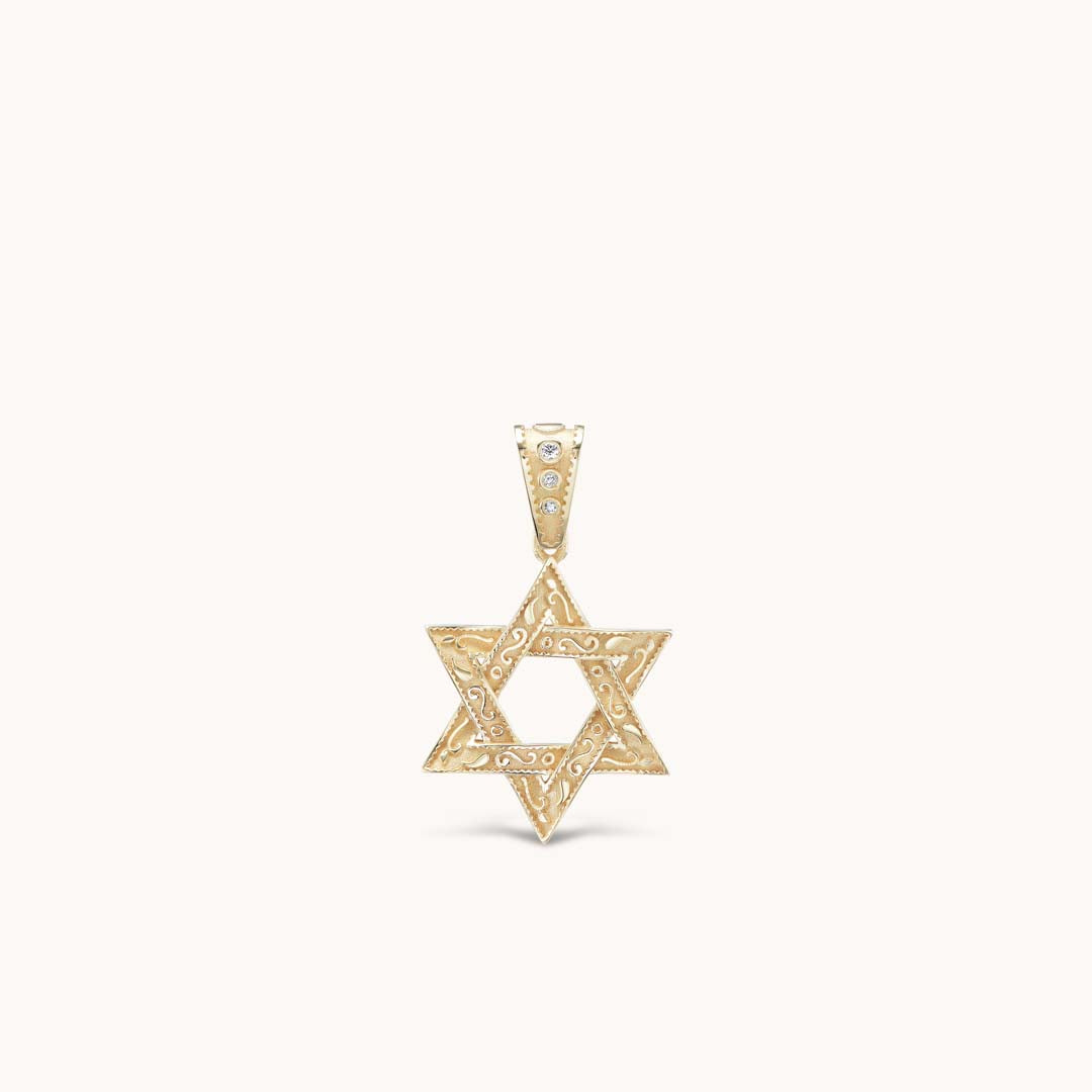 Small Southwestern Star of David Charm | Marlo Laz