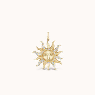 Gold sun pendant 