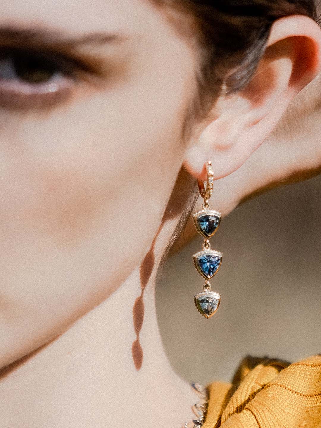 Montana Sapphire Studs — Sarah Swell Jewelry