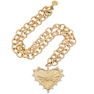 Spiked Heart Necklace - Marlo Laz