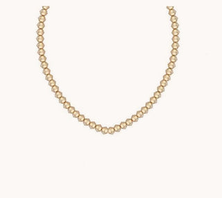 Mini Golden Squash Blossom Bead Necklace - Marlo Laz