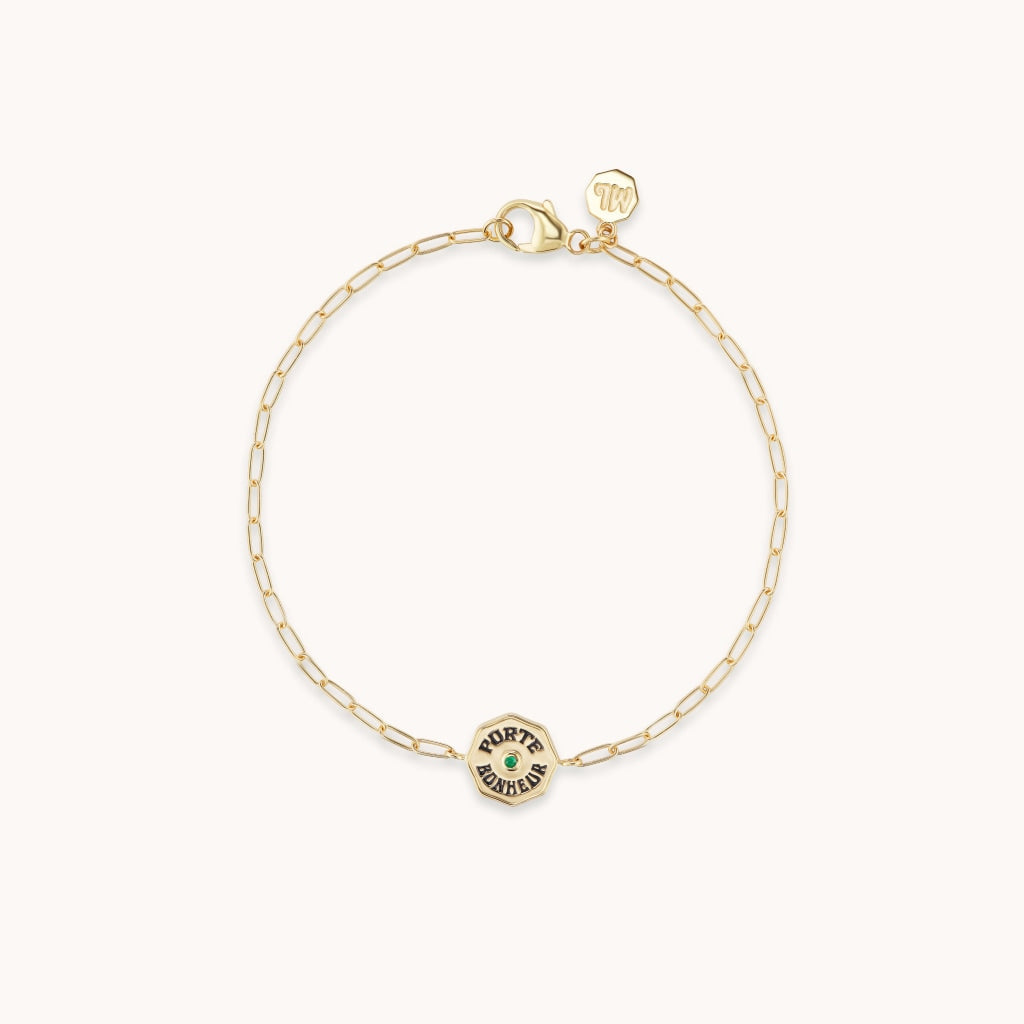 Wee Porte Bonheur Bracelet Emerald | Marlo Laz