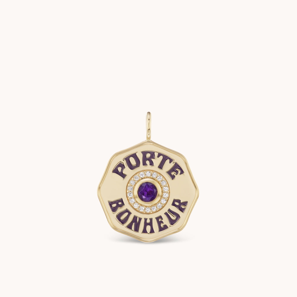 Large Porte Bonheur Charm Amethyst | Marlo Laz