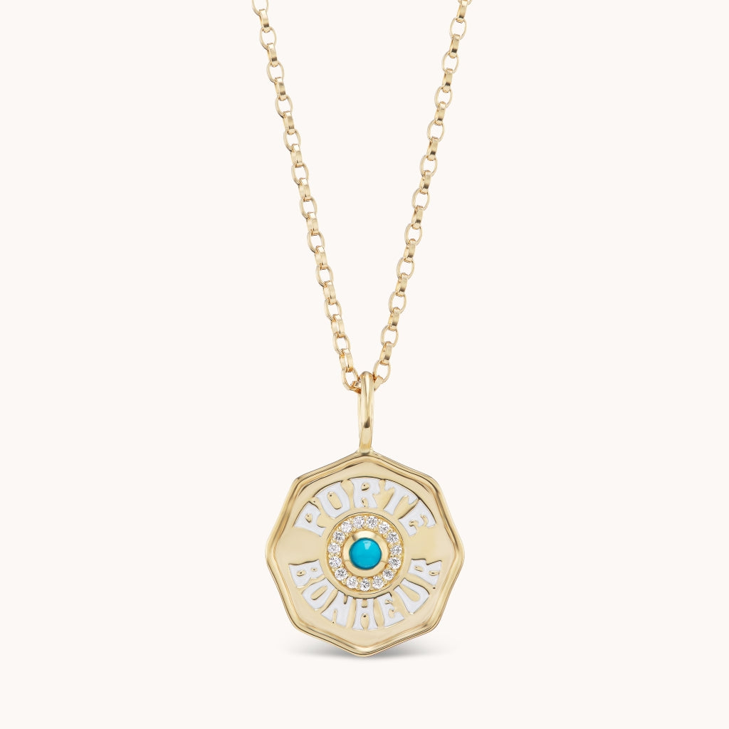 Mini Porte Bonheur Turquoise | Marlo Laz