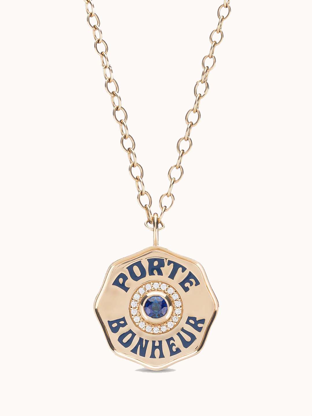 Large Porte Bonheur Blue Sapphire | Marlo Laz