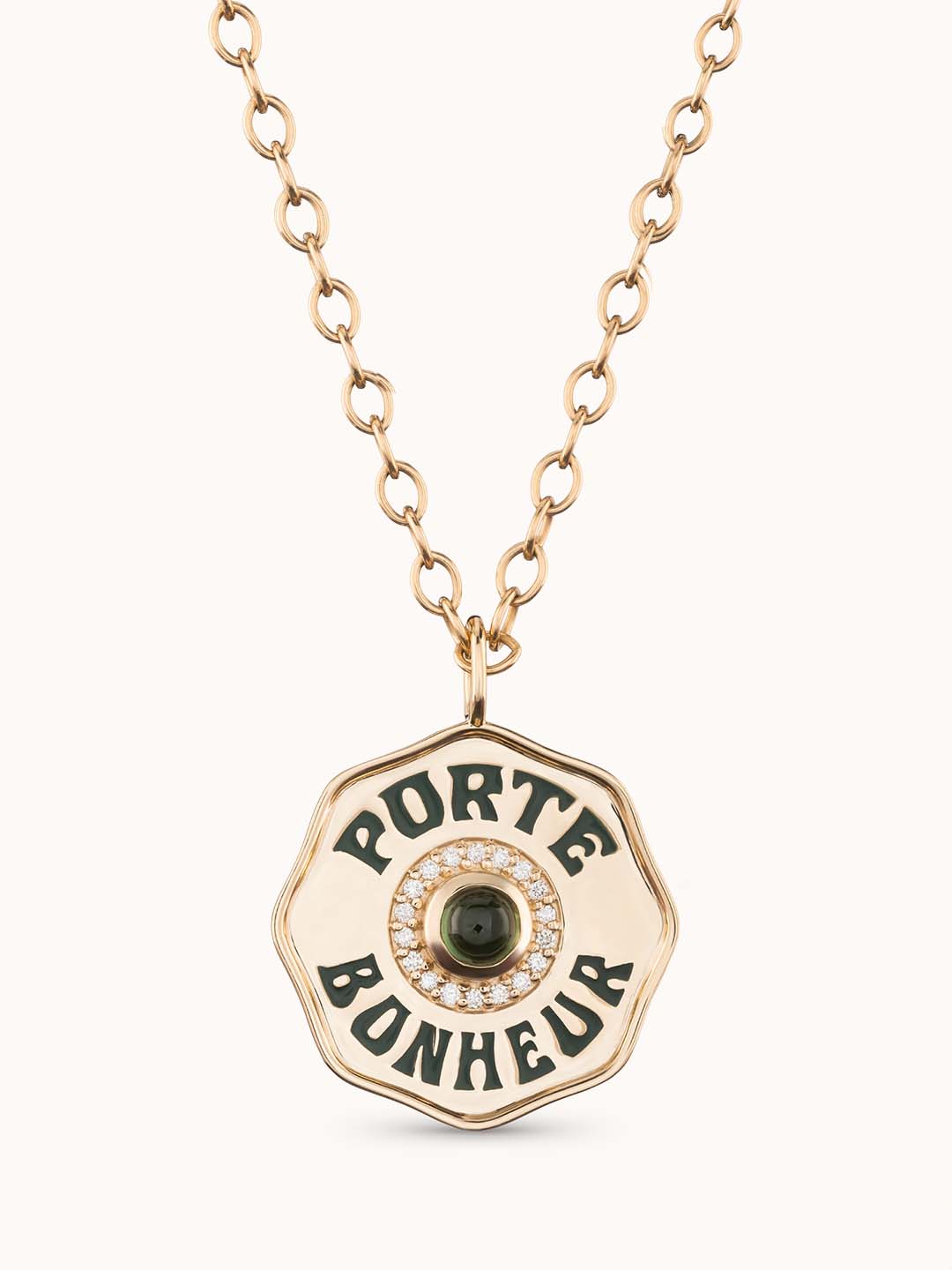 Large Porte Bonheur Green Tourmaline | Marlo Laz