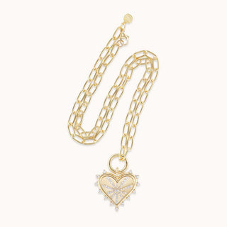 Spiked Heart Pave Sardinia II Necklace - Marlo Laz