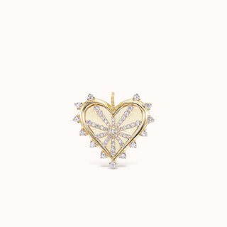 Mini Spiked Heart Pavé Necklace - Marlo Laz