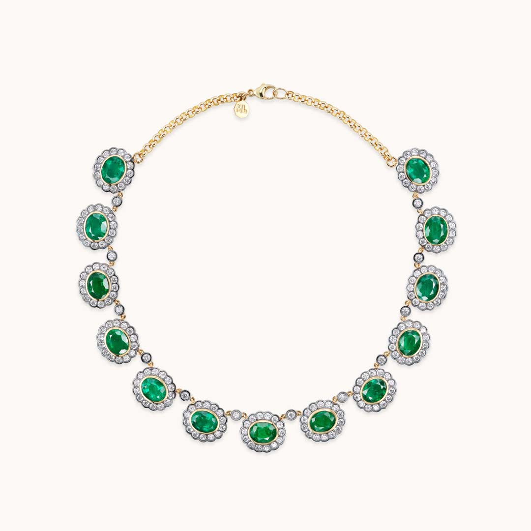 Alexandra Necklace Emerald | Marlo Laz