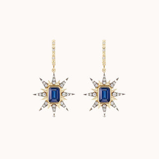 Starburst Earrings Blue Sapphire - Marlo Laz