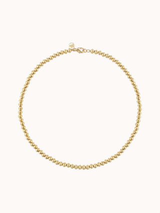 Mini Golden Squash Blossom Bead Necklace - Marlo Laz