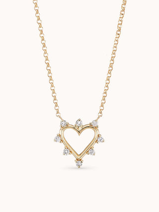 Mini Open Heart Necklace - Marlo Laz