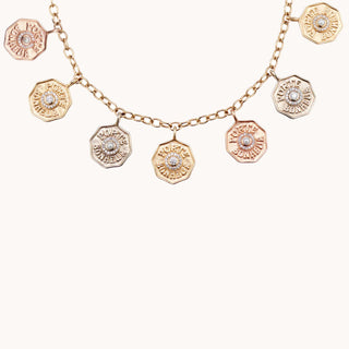 Mini Porte Bonheur Coin Necklace, Necklaces - Marlo Laz