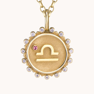 Libra Pendant Necklace, Necklaces - Marlo Laz
